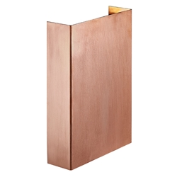 Outlet: Fold 15 buiten wandlamp LED, koper (2e keus)